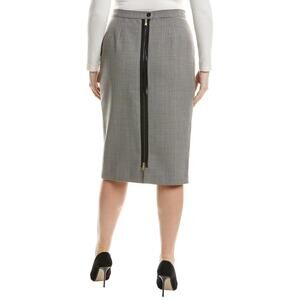 NWT Marina Rinaldi Cannes Skirt Wool Blend Plaid Brown Plus Sz 22 Career Office